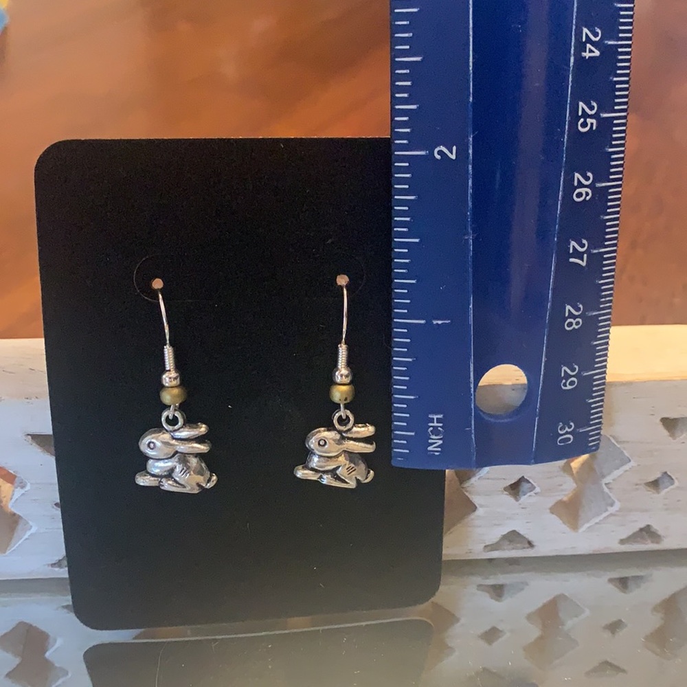Bunny Rabbit Earrings - Picture 3 of 3